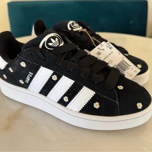 ADIDAS Originals Campus 00s Flower Core Black & Cloud White $129